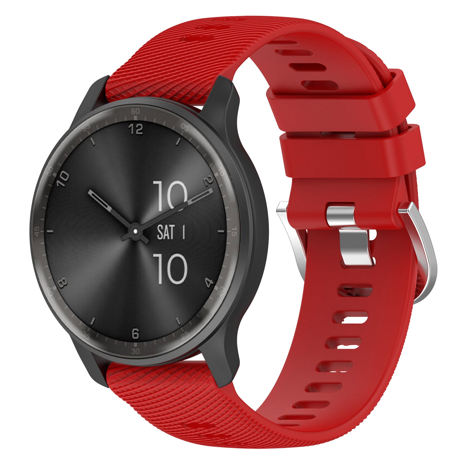 For Garmin VivoMove Trend Venu Sq 2 Silicone Watch Band 20mm Cross Stripe Watch Strap Replacement For Garmin VivoMove Trend Venu Sq 2 Silicone Watch Band 20mm Cross Stripe Watch Strap Replacement